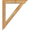 Ekena Millwork Traditional Traditional Rough Sawn Bracket w/ Offset Brace, Western Red Cedar, 6"W x 32"D x 38"H BKT0604X32X38TRA01RWR - alternate 2